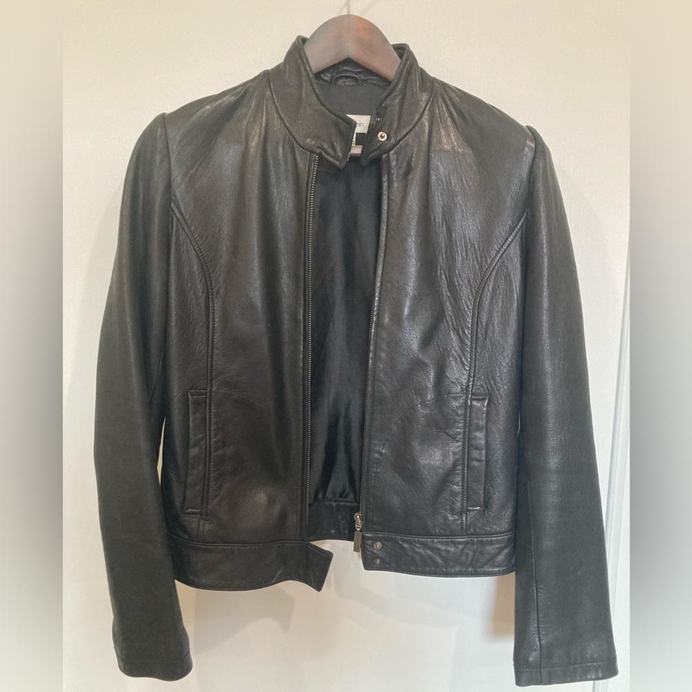 Vintage Calvin Klein Leather Real Leather Jacket